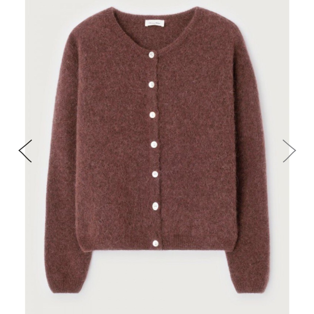 American Vintage Vitow Cardigan M Brown NWOT